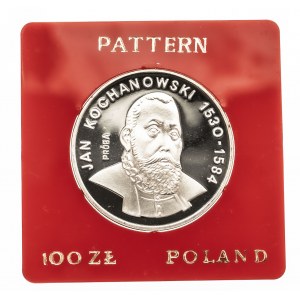 Polska, PRL 1944-1989, 100 złotych 1980 Kochanowski, próba