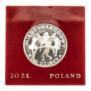 Polska, PRL 1944-1989, 20 złotych 1979, Międzynarodowy Dzień Dziecka, próba