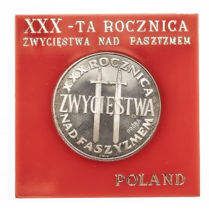 Polska, PRL 1944-1989, 200 złotych 1975, XXX-ta rocznica zwycięstwa nad faszyzmem, próba