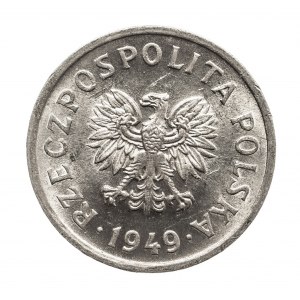 Polska, PRL 1944-1989, 10 groszy 1949 aluminium