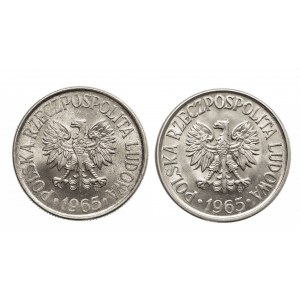 Polska, PRL 1944-1989, 50 groszy 1965, 2 sztuki