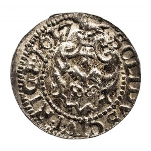 Polska, Zygmunt III Waza 1587–1632, miasto Ryga, szeląg 1617, Ryga