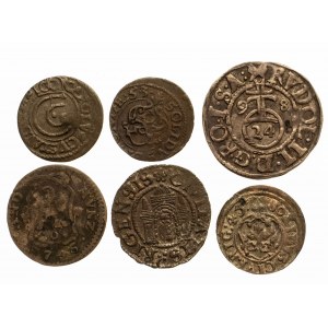 Zestaw monet srebrnych XVI-XVIII wiek