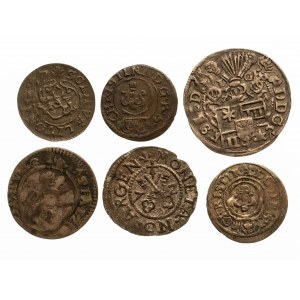 Zestaw monet srebrnych XVI-XVIII wiek