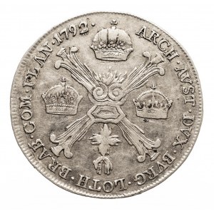 Austria, Niderlandy, Leopold II, 1/4 talara 1792 A, Wiedeń (2)