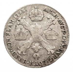 Austria, Niderlandy, Franciszek II, 1/4 talara 1793 B, Kremnica (2)