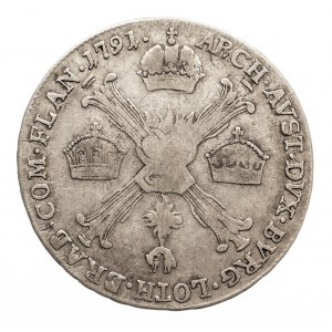 Austria, Niderlandy, Leopold II, 1/4 talara 1791 H, Gunzburg (2)