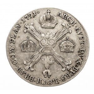 Austria, Niderlandy, Leopold II, 1/4 talara 1791 A, Wiedeń