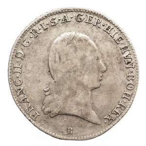 Austria, Niderlandy, Franciszek II, 1/4 talara 1793 B, Kremnica