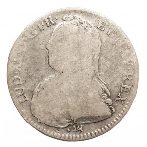 Francja, Ludwik XV 1715-1774, 1/2 ecu 1728 H, La Rochelle