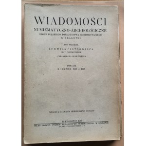 Wiadomości Numizmatyczno-Archeologiczne rok 1949, Kraków.