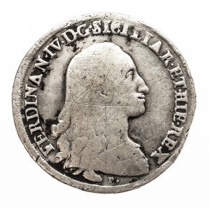Włochy, Królestwo Neapolu, Ferdynand IV Burbon, I okres 1759-1799, Piastra - 120 grani 1786 P, Neapol