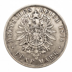 Niemcy, Cesarstwo Niemieckie 1871-1918, Prusy, Wilhelm I 1861-1888, 5 marek 1876 A, Berlin