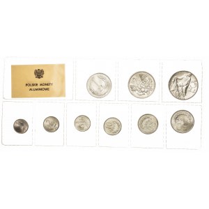 Polska, PRL 1944-1989, zestaw (zgrzewka) monet obiegowych 1949-1976