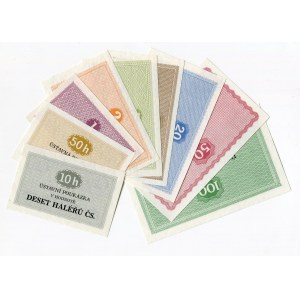 Czechoslovakia Lot of 9 Vouchers Ústavní Poukázky 1981 (ND)