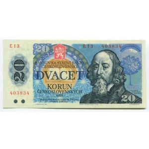 Czechoslovakia 20 Korun 1988