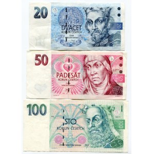 Czech Republic 20 50 100 Korun 1993 - 1997