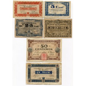 France Set of 6 Notgelds 1916 -18
