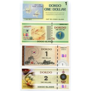 Dokdo Islands Set of 12 Notes 2012 Specimen