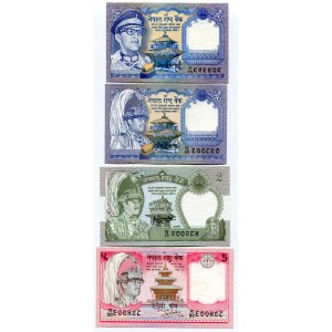 Nepal Set of 10 Notes 1974 -2017