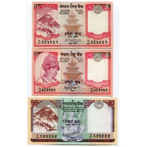 Nepal Set of 10 Notes 1974 -2017