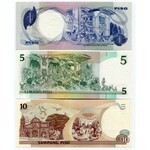 Philippines Set of 5 Notes: 1 - 5 - 10 - 20 - 50 Piso 1916 -2013