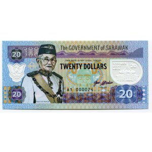 Sarawak 20 Dollars 2017 Specimen Abdul Taib Mahmud