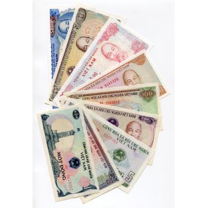 Vietnam - South Set of 11 Notes 1969 -91