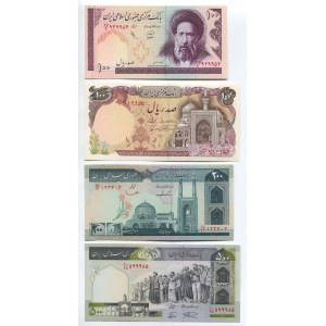 Iran 100, 100, 200 & 500 Rials 1982 - 1985