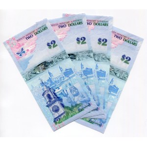 Bermuda Set of 4 Banknotes 2009 With Consecutive S/N