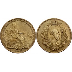 Russia Bronze Medal In Memory of the Pan-Russian Exposition in Moscow 1882 Alexander III 1882 L. Steinman & S. Vazhenin