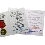 Transnistria Set of 2 Medals with Documents