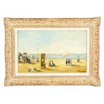 SZKOŁA FRANCUSKA, Plaża w Trouville, koniec XIX W.