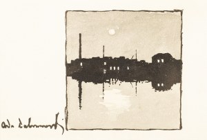 Odo DOBROWOLSKI(1883 - 1917), Nokturn. Miasto nad wodą