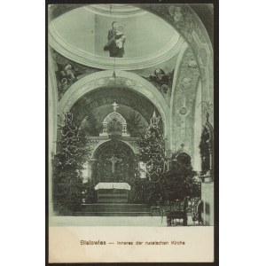 Białowieża.Wnętrze cerkwi prawosławnej.