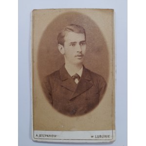 Mężczyzna.Zakład Fotograficzny A. Stepanow w Lublinie Krakowskie Przedmieście 4