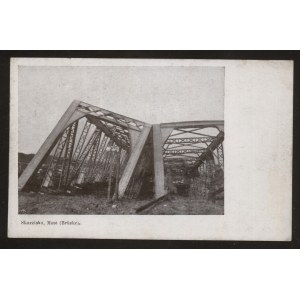Skarżysko.Zniszczony most kolejowy.