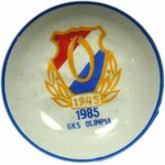 Talerzyk z okazji 40-lecia klubu piłkarskiego GKS Olimpa Poznań 1945-1985