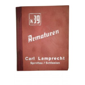 [KATALOG ARMATURY SANITARNEJ] CARL LAMPRECHT Sprottau / Schlesien SZPROTAWA