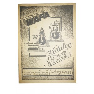 KATALOG POMOCY SZKOLNYCH WAPA POZNAŃ Wytwórnia Aparatów Naukowych i Laboratoryjnych, rok 1949
