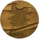 MEDAL Jan PAweł II, Druga pielgrzymka Jana Pawła II do Polski 16-23.VI.1983, proj. Ewa Olszewska-Borys