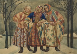 Skoczylas Władysław, TRZY GÓRALKI NA DRODZE, LATA 1908-1918