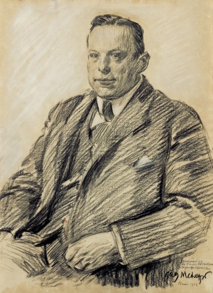 Mehoffer Józef, PORTRET MECENASA KONRADA KOLSZEWSKIEGO, 1923