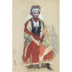 Tetmajer Włodzimierz, PORTRET ŻONY, 1890