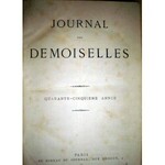 JOURNAL DEMOISELLES [MODA XIXw.] PARIS wyd.1877