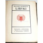 SŁOWACKI- LIRYKI wyd. 1912 OPRAWA PUGET