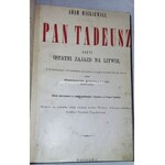 MICKIEWICZ- PAN TADEUSZ wyd. 1898r.  z 12 kartonami i 12 rysunkami Kazimierza Alchimowicza.