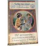 HENIKOWSKA -  GOTUJ NA ZAPAS wyd. 1909 skóra