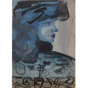 Marian Ozimek, Portret błękitny, lata 50.