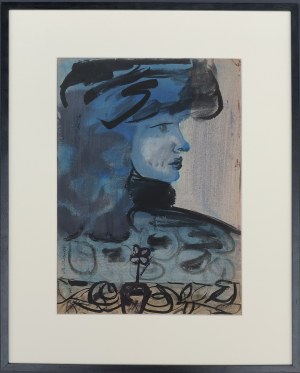 Marian Ozimek, Portret błękitny, lata 50.